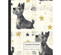 Composition Notebook College Ruled: Scottish Terrier Illustration | Cute Dog Breed Journal For School, College, Office, Work | Wide Lined
