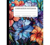 Composition Notebook College Ruled: Stained Glass Illustration |110 Pages| Cute Journal For School, College, Office, Work