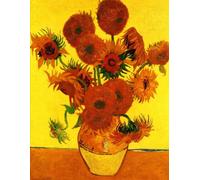 Composition Notebook College Ruled: Sunflowers by Vincent van Gogh: Aesthetic Fine Art Notebook | 120 Pages, 8.5 x 11 | Wide Lined Journal for School, College, Office & Work