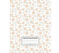 Composition Notebook College Ruled: The Harmony of Love: Aesthetic Soft Matte Cover with Minimal Floral Design for School, Work, or Journaling