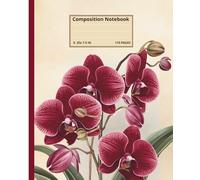 Composition Notebook College Ruled: Vintage Botanical Flower Journal - Aesthetic Floral Illustration Notebook for Girls, Teens & Women | Cute All-Occasion Writing Journal
