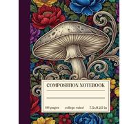 Composition Notebook College Ruled: Vintage Butterfly Botanical Illustration: Minimal Nature Aesthetic Journal For School, College, Office and Work | Wide Lined