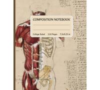 Composition Notebook College Ruled: Vintage Human Anatomy Medical Illustration, Skull Skeleton Med School Student Journal.