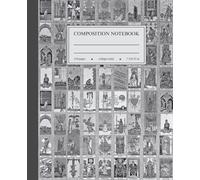 Composition Notebook College Ruled: Vintage Tarot Cards Illustration | Witchcraft Wizard Witchy Journal for Back to School, Office & Writing
