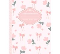 Composition Notebook College Ruled: Watercolor Pink Bows & Hearts Journal - Coquette Aesthetic Notebook: Sweet Pastel Notebook with Flowers and Hearts - Perfect for Girls, Teens, and Daily Notes