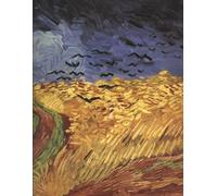 Composition Notebook College Ruled: Wheatfield with Crows by Vincent van Gogh: Aesthetic Fine Art Notebook | 120 Pages, 8.5 x 11 | Wide Lined Journal for School, College, Office & Work