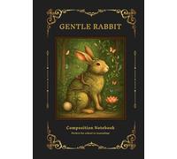 Composition Notebook College Ruled Wide Lined: Rabbit and Butterfly Fantasy Green Forest style, Back to school Journal Gift for girls or College Student, 111 Pages, Wide Lined 7x10 inches