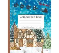 Composition Notebook College Ruled: Winter Fantasy Landscape | 7.5x9.25 in | 110 Pages | Elegant Snowy Journal for Students, Professionals and Daily Writing