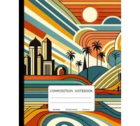 Composition Notebook: Colorful Aesthetic- Serene Landscapes: Beautiful Landscape-Inspired Cover | 150 Pages | College Ruled | 7.5 x 9.25 Inches |for School, College, Work, and Creativity