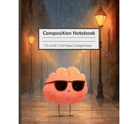 Composition Notebook: Cool Brain in the Rain Theme | College Ruled Paper for Writing, Journaling and Note Taking
