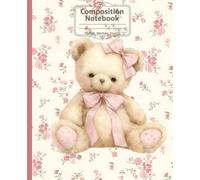 Composition Notebook: Coquette Bow & Teddy Bear