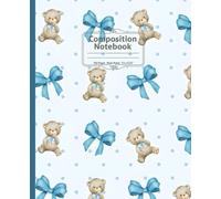 Composition Notebook: Coquette Bow & Teddy Bear
