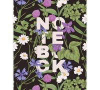 Composition Notebook | Cornflower, Clover, Daisy, Violet Flower | 7.5" x 9.25" | Gifts for Her: College-Ruled Notebook