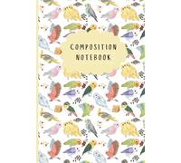 Composition Notebook: Cute Bird Print | 100 Pages | 6x9