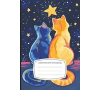 Composition Notebook: Cute Cat Under the Starry Sky Journal for Writing & Sketching