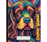 Composition notebook: cute Cocker Spaniel notebook for kids, teens and adults | wide ruled | 120 Pages | 7.5 X 9.25 inches