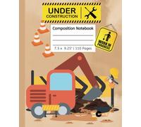 Composition Notebook: Cute Construction Trucks Journal for Kids