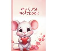 Composition Notebook: Cute Kawaii Baby Mouse Design For Girls, Women: 150 Ruled Sheets for School and Work, Journal | Cute Baby Mouse on Each Page Corner, 6 x 9"
