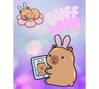 Composition Notebook: Cute Kawaii Capybara: Wide Ruled Aesthetic Chibi Anime Capybara Journal for Girls, Teens and Kids, School Notebook with Lines, 7.5 x 9.25 in, 100 Pages