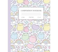 Composition Notebook - Cute Kawaii Doodle Pattern | College Ruled 7.5" x 9.25" | For Students, Teachers & Creatives: Adorable notebook with kawaii doodles for school, journaling, and creative fun