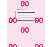 Composition Notebook: cute light pink notebook with hot pink bows: Light pink college-ruled notebook with hot pink bows - perfect for school, ... study notes (120 Pages, 7.5 × 9.25 in)