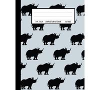Composition Notebook: Cute Notebook Gift For Rhino & Soccer Lovers