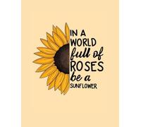 Composition Notebook : Cute Sunflower themed | College Ruled | 120 pages 8.5 x 11" | Aesthetic School Supplies for Students | Paperback and Teachers