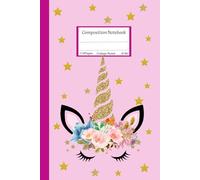 Composition Notebook: Cute Unicorn Aesthetic , College Ruled ,110 Pages , 6*9 In For Girls