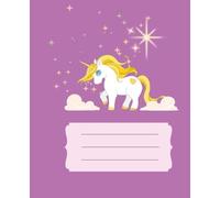 Composition Notebook : Cute Unicorn | College-Ruled | For School Work |120 pages| 7.25 x 9.25" | Aesthetic School Supplies for Students and Teachers