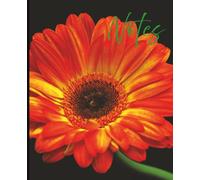 Composition Notebook - Daisy Against Black Background: A 7.5" x 9.25" College Ruled Floral Notebook with 120 Lined Pages for Writing, Journaling, and Everyday Notes