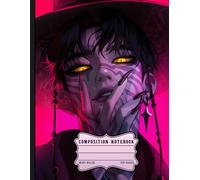 Composition Notebook: Dark Fantasy Anime K-Pop Idol Boy, Wide Ruled Journal for Teens, Girls, Students, and Music Fans