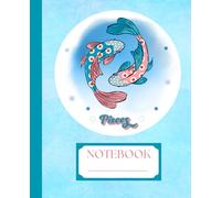 Composition Notebook de Pisces: Regalos personalizados para niñas, adolescentes, mujeres, amigas, compañeras del trabajo. Regalos personalizados con signos del zodíaco bonitos y femeninos.