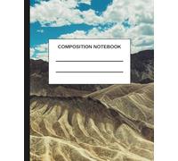 Composition Notebook: Desert Mountain Landscape Graph Paper Pages with Margins for Math, Notes, Schoolwork, Drawing, and Everyday Writing