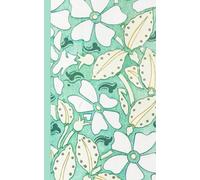 Composition Notebook Dot Grid Paper: A charming, floral, vintage pattern with large white flowers among the leaves on a light mint background.: Cute ... For College, Students, School, Work, Office.