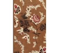 Composition Notebook Dot Grid Paper: Lovely botanical vintage pattern with a rose among leaves on a brown background.: Cute Aesthetic Notebook For College, Students, School, Work, Office.