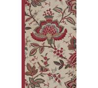 Composition Notebook Dot Grid Paper: Lovely vintage botanical pattern with large muted red floral ornaments with leaves on a beige background.: Cute ... For College, Students, School, Work, Office.