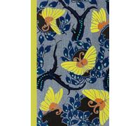 Composition Notebook Dot Grid Paper: Lovely vintage botanical pattern with large yellow butterflies on a navy blue background.: Cute Aesthetic Notebook For College, Students, School, Work, Office.