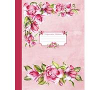 Composition Notebook | Dotted 150 pages | Aesthetic Pink Magnolia Flowers And Bouquets | For School, College, Office, Work, Writting, Journaling, Planning