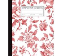 Composition Notebook: Elegant Pink Floral Pattern College Ruled Journal | 7.5x9.25 in | 110 Pages | College Ruled Lines