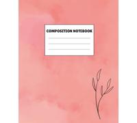 Composition Notebook: Elegant Red Marble and Floral Journal for School, College Students, and Office Note Taking