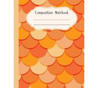 Composition Notebook: Fish Scale Background, Wide Rule Composition Notebook, 100 pages, Lined Paper, 8" x 10": Composition Notebook for School, Journal, Diary or Note Taking