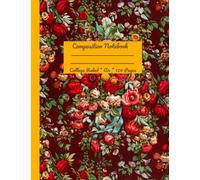 Composition Notebook: Floral Retro Design College Ruled A4