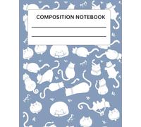 Composition Notebook for College Students: Cute cats Design: 7.5” x 9.25” | 110 Pages | Perfect Notebook for Class Notes, Essays, Writing, and Study Sessions