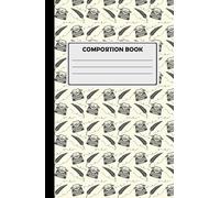 Composition Notebook For Creative Writing: 180 Cream Lined Pages, Typewriter Design, Beige.