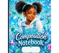 Composition Notebook for Girls: Aqua Candy Splash Wide Ruled School Notebook | Cute Blue Writing Journal | Bubblegum Dreams Collection Book 4