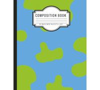 Composition Notebook for Kids | Bright Blue and Green World Theme | Wide Ruled School Journal | 7.5" x 9.25" 110 Pages | Perfect Gift for Kids and ... Illustration Wide Ruled Notebook for Kids