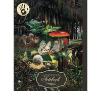 Composition Notebook: For Left-Handed Writers, A Vintage Fairy Tale Forest Illustration Journal with 108 Cream Colored, College Ruled Pages