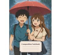 Composition Notebook for Students | Aesthetic Anime Cover: Cute Anime Rain Cover | Perfect for School Notes & Daily Writing | Ruled Pages for School, College & Daily Writing