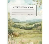 composition notebook for students college ruled school notes journal vintage forest .: vintage illustration Aesthetic natural ruled notebook for students