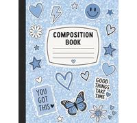 Composition Notebook Fun, Cute Y2K, Girly Pop, Stickercore, Soft Kawaii, Pastel Preppy: Dopamine Decor for Teen Girls